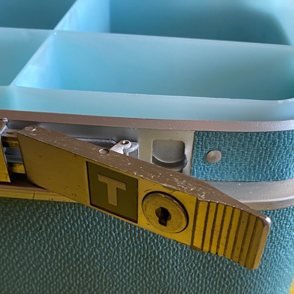 Vintage Samsonite Teal Travel Case - Picture 11 of 16